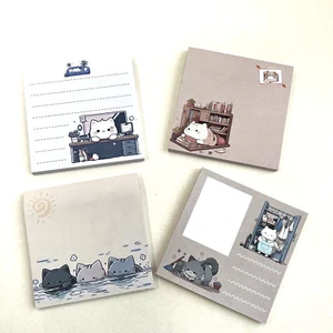 4 Cute Cat Kitten Sticky Note Pads Memo - Picture 1 of 4