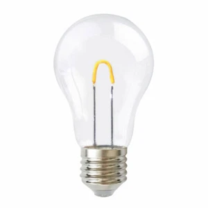 Merkur LED Curved Filament A60 Birne 1W ~ 15W E27 klar 90lm Lampe warmweiß 2700K - Bild 1 von 1