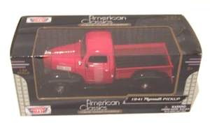 Motor Max American Classics 1941 Plymouth Pickup Truck 1/24 Scale Red/Black NIB! - Picture 1 of 6