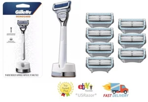 8 Gillette Skinguard Razor Blade Refill Cartridge Sensitive Skin Special Edition - Picture 1 of 4