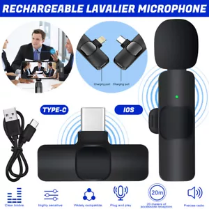 Clip-on Lapel Mini Lavalier Mic Microphone for iPhone/iPad/Android/PC Recording - Picture 1 of 20