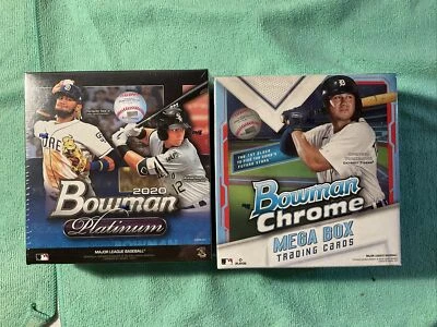 2020 Bowman PLATINUM & 2021 B.chrome Baseball Mega Box Factory Sealed  LOT - Image 1 of 4