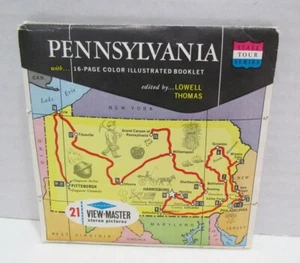 PAQUETE VIEW-MASTER A 630 PENNSYLVANIA THE KEYSTONE STATE VINTAGE VIEWMASTER - Imagen 1 de 2