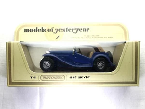 MATCHBOX MODELS OF YESTERYEAR, 1945 MG-TC Y-8 Blue. - Picture 1 of 6