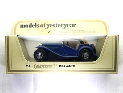MATCHBOX MODELS OF YESTERYEAR, 1945 MG-TC Y-8 Blue. - Image 1 of 4
