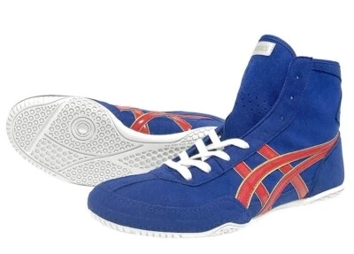 【Made to order】ASICS Wrestling Shoes 1083A001 EX-EO TWR900 Blue x Red x Gold