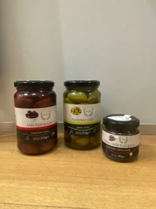 Kalamata Oliven mit Stein Schwarz, Kalamata Oliven Grün , Olivenpaste - Bild 1 von 1