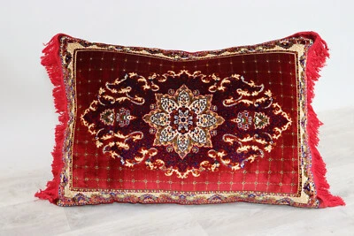80x60 cm samt orient Kissen sitzkissen bodenkissen Kissenbezug cushion Rot 23 - Bild 1 von 4