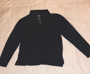 Old Navy Unisex Youth Uniform Top Navy Long Sleeve Large Size 10-12 - Picture 1 of 1