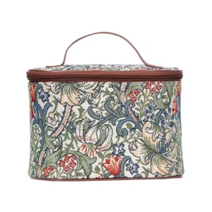 Tapestry Toiletry Bag Cosmetic Makeup Organiser Bag In William Morris Design - Picture 1 of 14