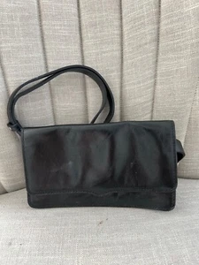 Rebecca Minkoff Crossbody Belt Bag Leather Black Fanny Pack - Picture 1 of 7