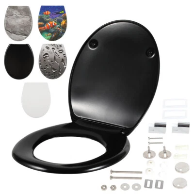 WC Sitz Toilettensitz Klodeckel Toilettendeckel mit Absenkautomatik Klobrille - Bild 1 von 4