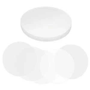 2.8in 70mm Badge Film 100 Pcs Transparent Circle Mylars Plastic Badge Protect... - Picture 1 of 6