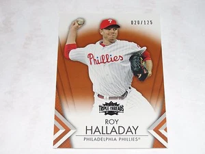 2012 Triple Threads ROY HALLADAY #88 Amber Variant/125 Philadelphia PHILLIES - Picture 1 of 2