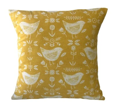 1 x Fryetts Narvik Ochre Yellow Cushion Covers 16" 18" 20" 22" - Image 1 of 2