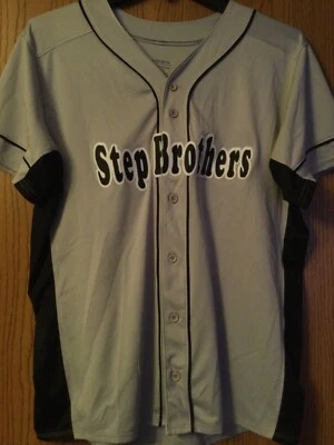 Step Brothers   #22 - Gray Jersey - Button Down - Polyester - Adult L - Augusta - Image 1 of 3