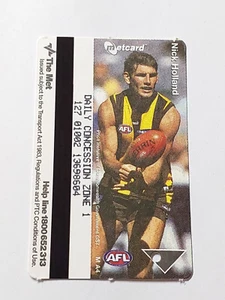 AFL VFL HAWTHORN FOOTBALL CLUB THE MET METCARD TICKET DAILY ZONE 1 NICK HOLLAND - Picture 1 of 2