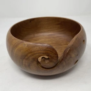 Yarn bowl Rosewood 5" across - Picture 1 of 9