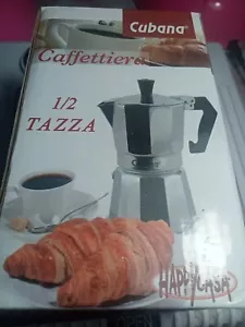 Happy Casa 726304A 1/2 Tazza Caffettiera Cubana - Grigia - Foto 1 di 5
