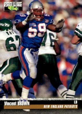 1995 Pro Line #293 Vincent Brown - Image 1 of 2