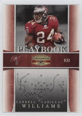 2007 Donruss Gridiron Gear Playbook Silver /250 Carnell Cadillac Williams #PB-25 - Image 1 of 2