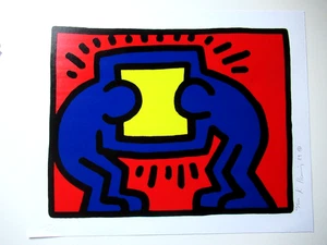 KEITH HARING: Aus Pop Shop, Siebdruck, Original signiert von 1989 mit Expertise - Bild 1 von 10