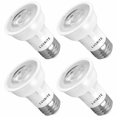 Luxrite PAR16 LED Bulb 4000K 450lm Enclosed Fixture Rated E26 Base 4-Pack - Image 1 of 4