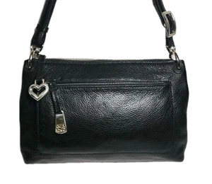 BRIGHTON BRIA YOUR BAG COLLECTION SCHWARZ CROSSBODY REISSVERSCHLUSS OBEN MESSENGER CLUTCH 230 $ - Bild 1 von 19