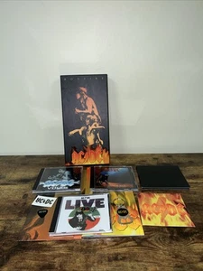 AC/DC - 1997 Bonfire Box Set - Booklet, Poster, Sticker + Key Chain - Picture 1 of 18