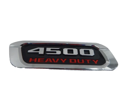 Nuevo OEM 2019-2024 RAM 4500 Heavy Duty Capó Lado del Conductor Izquierdo Emblema Cromo Rojo Foto 1 de 3