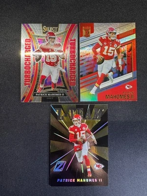 (3) Patrick Mahomes II Zenith Z-Team Donruss Elite Select Turbocharged Chiefs - Image 1 of 2