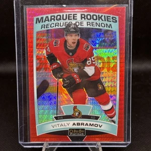 2019-20 O-Pee-Chee Platinum Marquee Rookies Red Prism Vitaly Abramov /199 - Picture 1 of 3