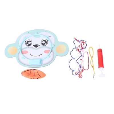 Cartoon Monkey Pattern Wandmontage Anhebbarer Mini-Basketballkorb - Bild 1 von 4