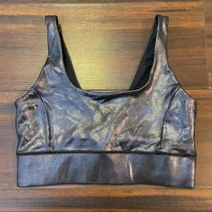 NWOT IVL Collective Black Foil Power Sports Bra Size 10 - Picture 1 of 4