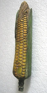 ANTIQUE VINTAGE LIFE SIZE CORN FINE CARVING HAND CRAFTED DETAILED - Picture 1 of 9