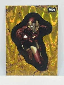 Cómic Topps Marvel Heroes 1975 aniversario dorado Iron Man dorado 2025/150 - Imagen 1 de 2