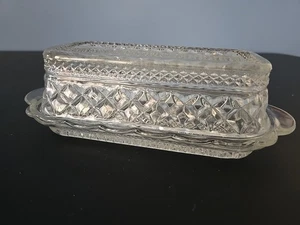 Plato de mantequilla cubierto de vidrio transparente Anchor Hocking Wexford - Imagen 1 de 7