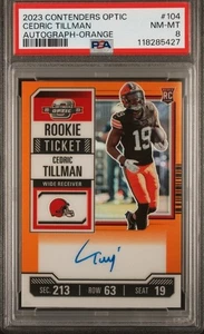 2023 Contenders Optic Rookie Ticket Auto Orange JERSEY# MATCH #19/50 PSA 8    - Picture 1 of 3