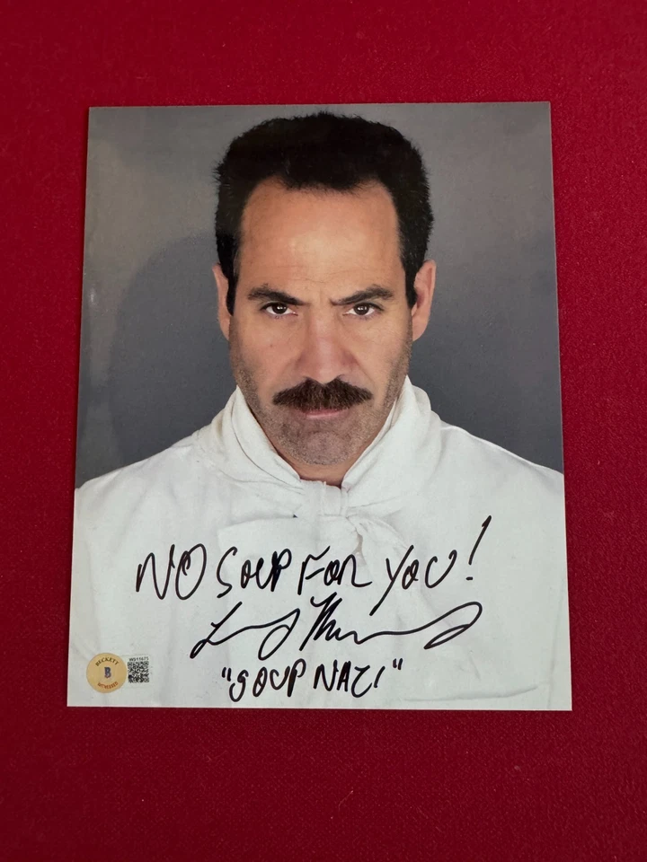 The Soup Nazi (Larry Thomas) "亲笔签名" (Beckett) 8 x 10 照片 (Seinfeld) — 第 1/1 张图片