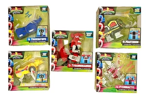 Lote de 5 Zords Combinables Playmates Mighty Morphin Power Rangers Re-Ignition - Imagen 1 de 21