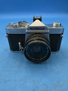 Konica Autoreflex T3 fotocamera reflex 35 mm nera obiettivo Hexanon AR 40 mm F/1.4 - Foto 1 di 10