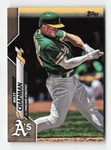2020 Topps #/2020 Matt Chapman Gold Oakland Athletics SN - Picture 1 of 2