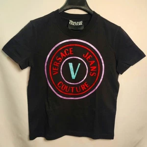 Versace Jeans Couture Iconic Iridescent Emblem T-Shirt Neu Sm - Bild 1 von 6