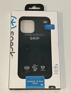 Funda rígida a presión Speck Presidio 2 empuñaduras para iPhone 12 Pro Max negra NUEVA - Imagen 1 de 1