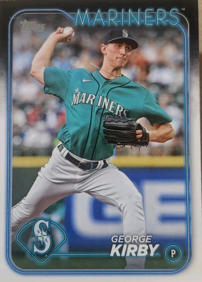 2024 Topps Series 1  #75 - George Kirby -  Seattle Mariners pitcher  - Image 1 of 2