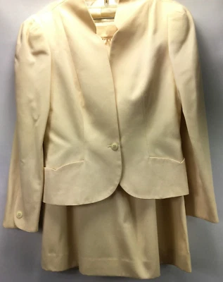 Traje falda midi para mujer Paul Stanley by Casual Corner 100 % lana doblada talla 12 Foto 1 de 4