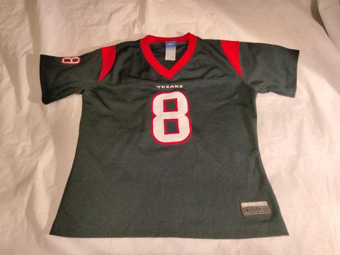 Houston Texans NFL Football David Carr #8 Small Blue Pullover Reebok Jersey Cover