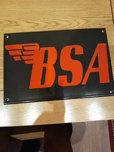 Bsa Enamel Sign - Picture 1 of 7