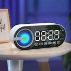 Bluetooth-compatible Speaker Snooze Function Radio Alarm Clock Digital Display
