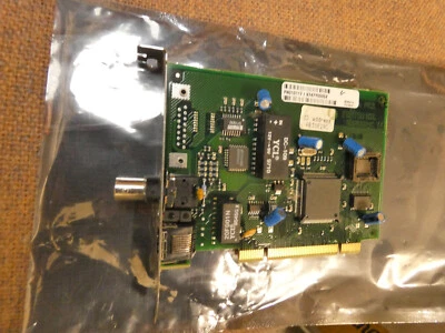 Fujitsu Ether Team PCI Network LAN ethernet BNC card NIC AMD AM79C970AKC - Image 1 of 3